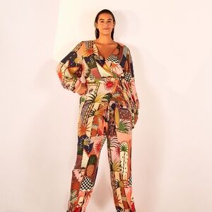 MYSTIC CITY WRAP JUMPSUIT